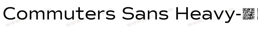 Commuters Sans Heavy字体转换